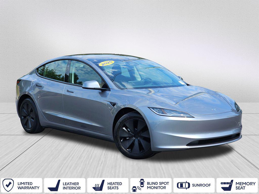 used 2025 Tesla Model 3 car, priced at $37,998