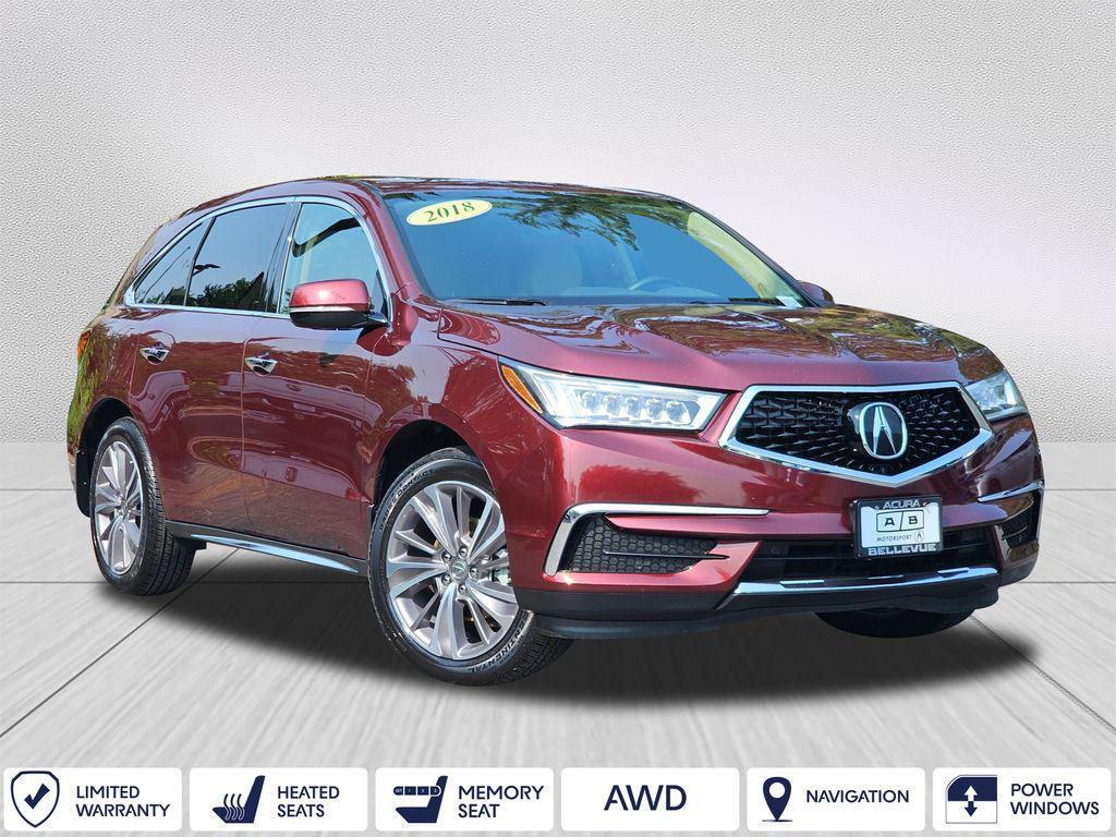 used 2018 Acura MDX car, priced at $24,999