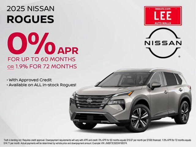 new 2025 Nissan Rogue car, priced at $33,385