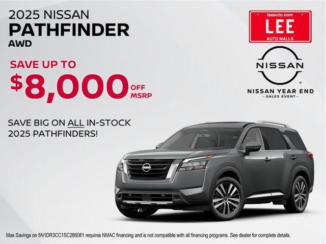new 2025 Nissan Pathfinder car, priced at $43,975
