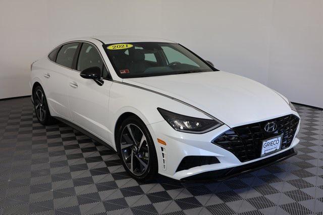 used 2021 Hyundai Sonata car, priced at $19,838