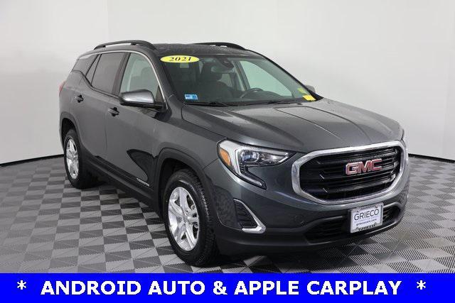 used 2021 GMC Terrain car, priced at $18,549