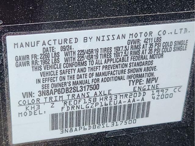 new 2025 Nissan Kicks car, priced at $29,295