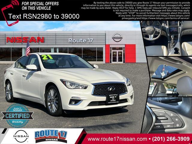 used 2021 INFINITI Q50 car, priced at $27,490