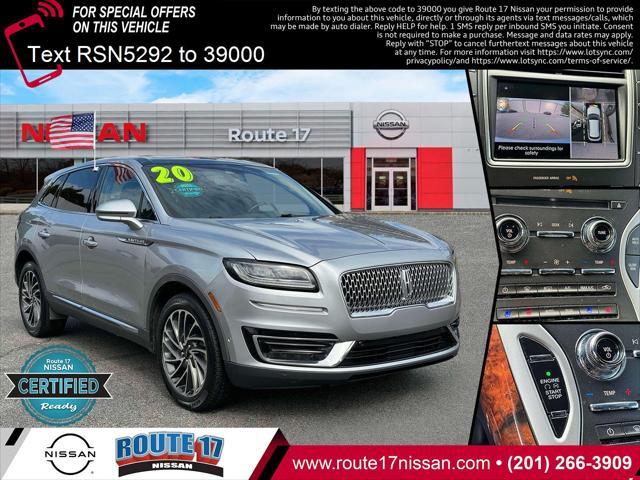 used 2020 Lincoln Nautilus car, priced at $22,990