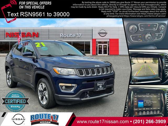 used 2021 Jeep Compass car, priced at $21,990