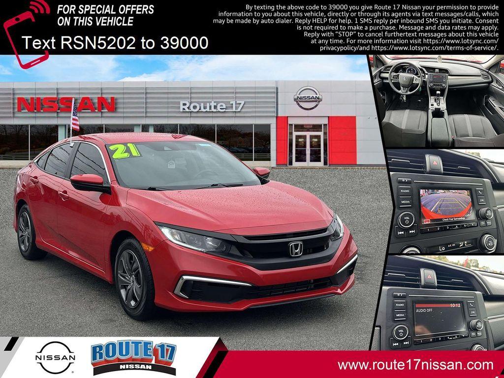 used 2021 Honda Civic car, priced at $19,997