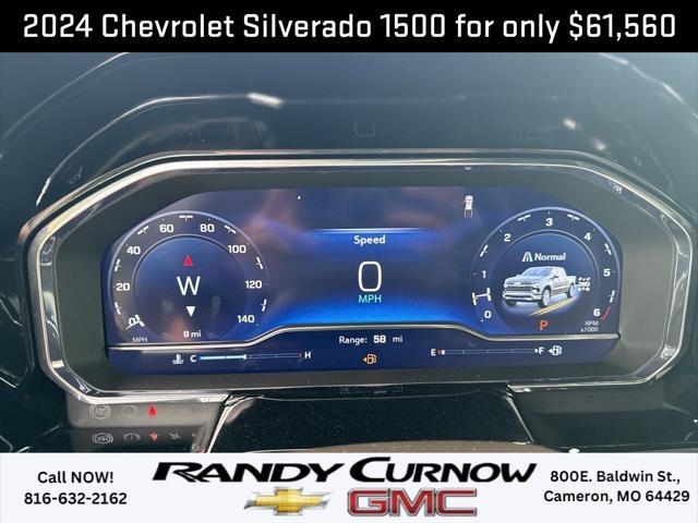 new 2024 Chevrolet Silverado 1500 car, priced at $61,560