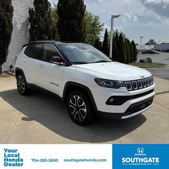 used 2022 Jeep Compass car, priced at $22,280