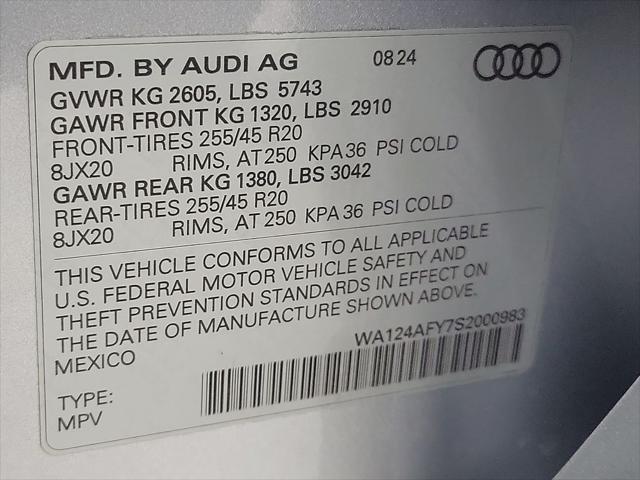 new 2025 Audi SQ5 car, priced at $71,195