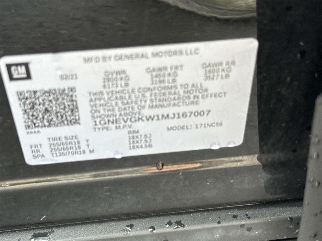 used 2021 Chevrolet Traverse car, priced at $17,995