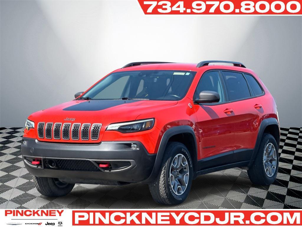 used 2021 Jeep Cherokee car, priced at $18,500