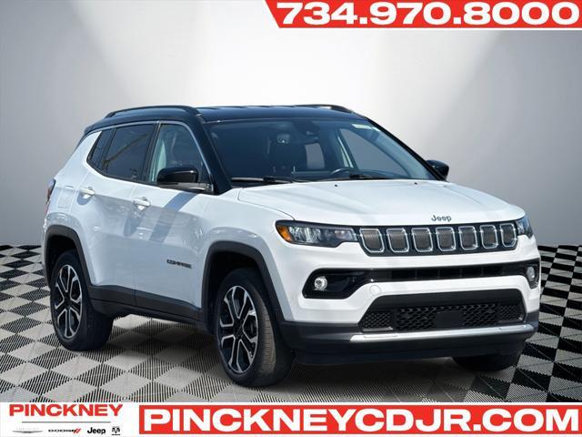 used 2022 Jeep Compass car, priced at $23,400