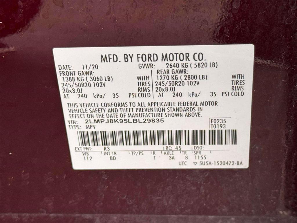 used 2020 Lincoln Nautilus car, priced at $20,500