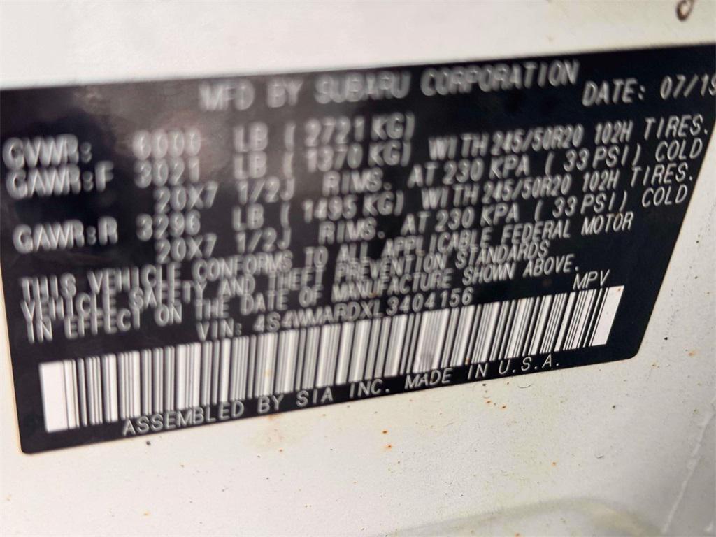 used 2020 Subaru Ascent car, priced at $19,500