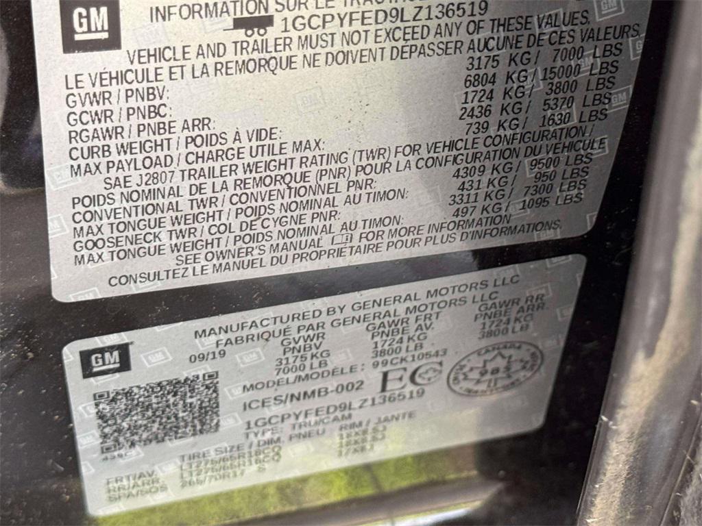 used 2020 Chevrolet Silverado 1500 car, priced at $30,000