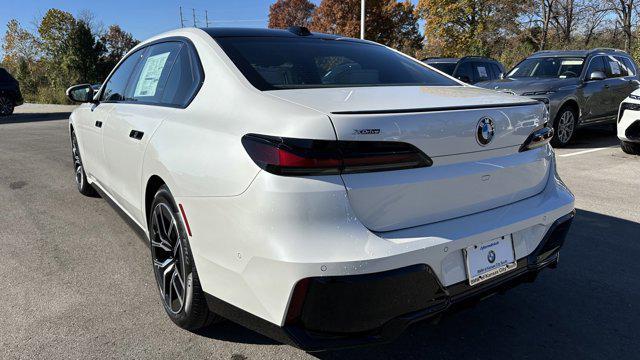 new 2025 BMW 740 car, priced at $114,375