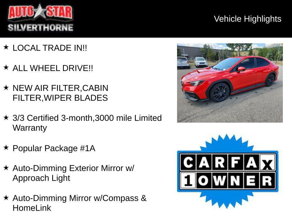 used 2024 Subaru WRX car, priced at $29,793