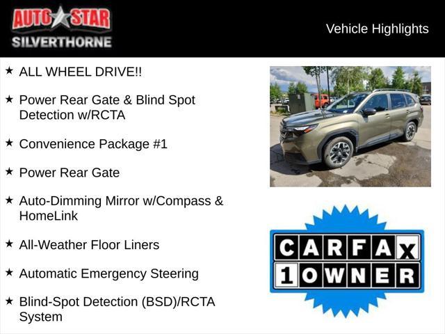 used 2025 Subaru Forester car, priced at $33,299