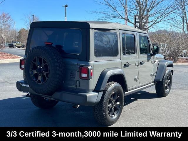 used 2022 Jeep Wrangler Unlimited car, priced at $31,205