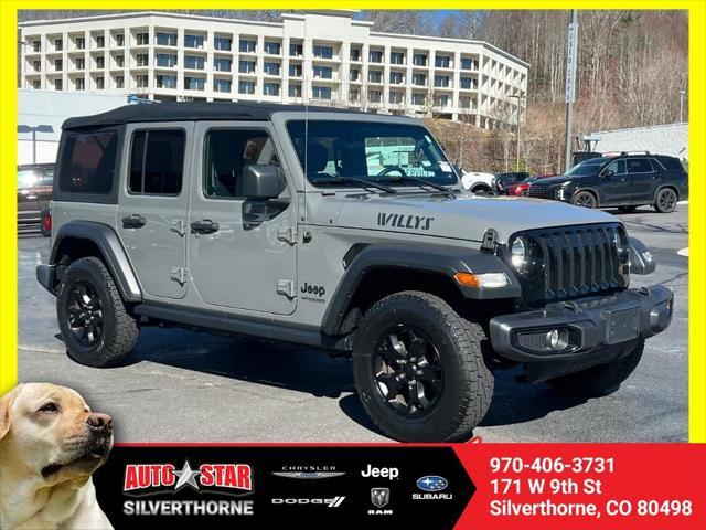 used 2022 Jeep Wrangler Unlimited car, priced at $29,299
