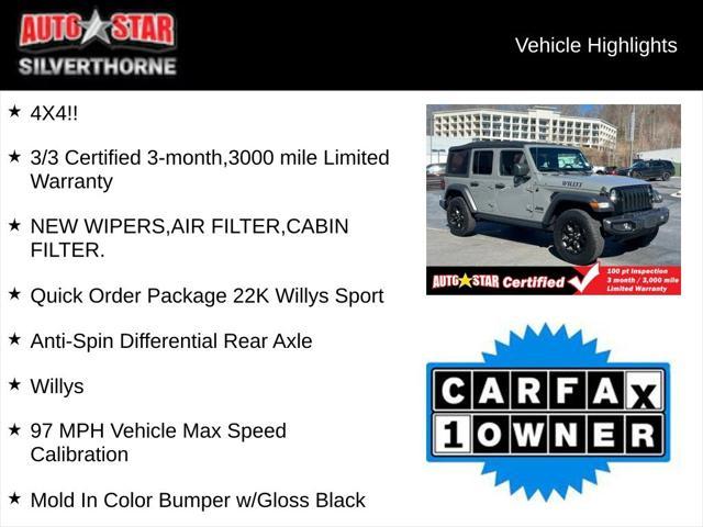 used 2022 Jeep Wrangler Unlimited car, priced at $31,205