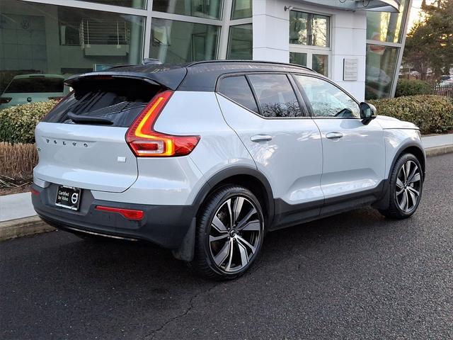 used 2021 Volvo XC40 Recharge Pure Electric car, priced at $26,898