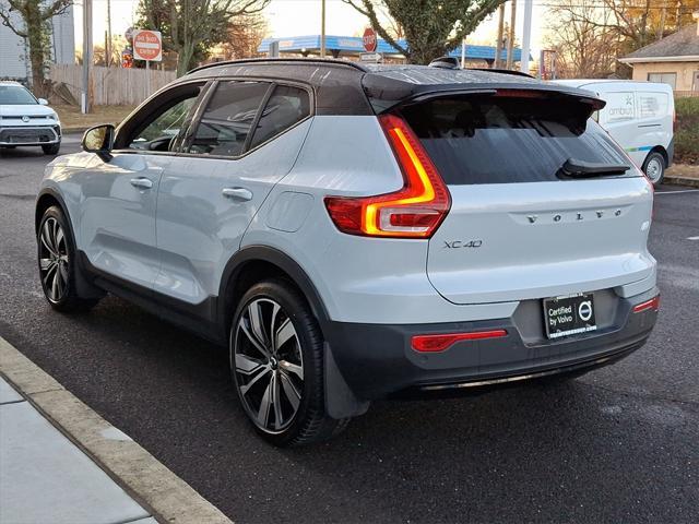 used 2021 Volvo XC40 Recharge Pure Electric car, priced at $26,898