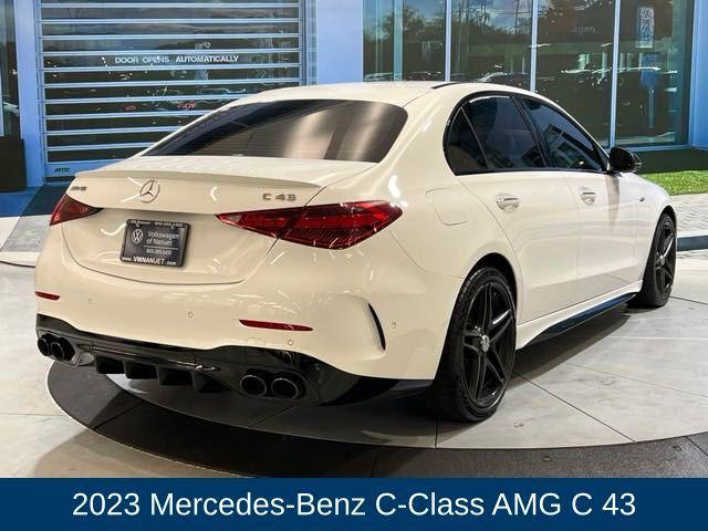 used 2023 Mercedes-Benz AMG C 43 car, priced at $54,700