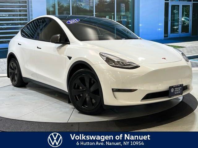 used 2021 Tesla Model Y car, priced at $29,500