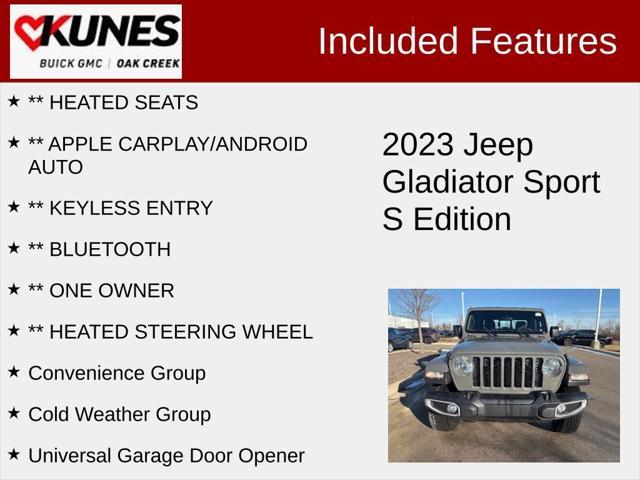 used 2023 Jeep Gladiator car, priced at $28,438