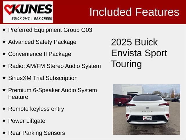 new 2025 Buick Envista car, priced at $26,530