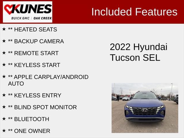 used 2022 Hyundai Tucson car, priced at $19,501