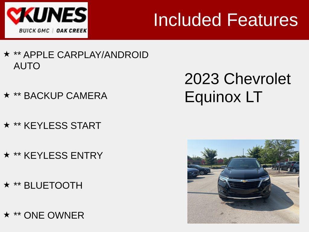 used 2023 Chevrolet Equinox car, priced at $22,217