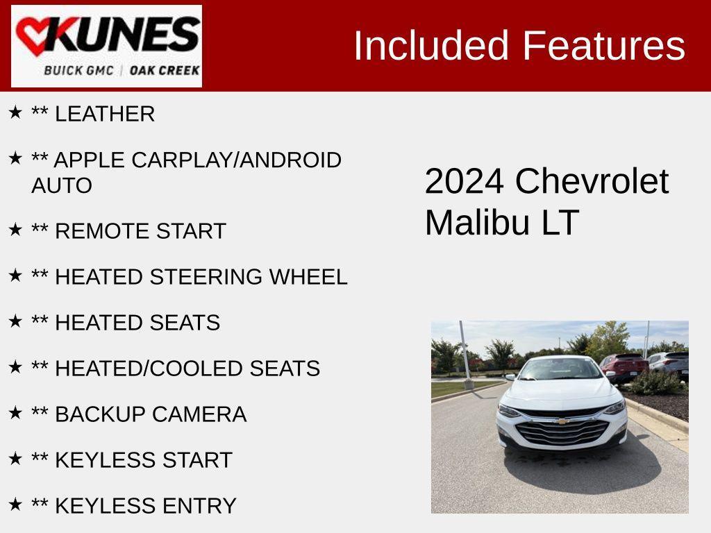 used 2024 Chevrolet Malibu car, priced at $24,259