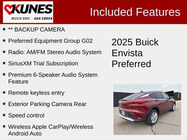 new 2025 Buick Envista car, priced at $25,290