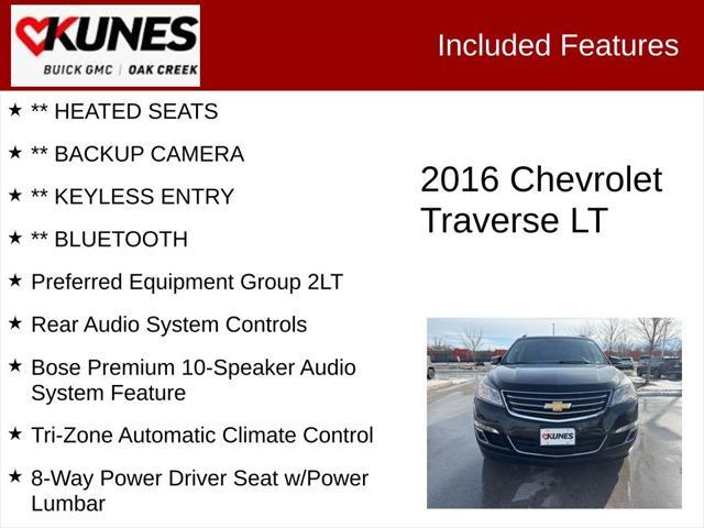 used 2016 Chevrolet Traverse car, priced at $10,999