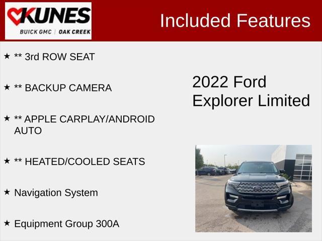 used 2022 Ford Explorer car, priced at $31,675