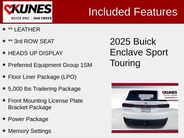 new 2025 Buick Enclave car, priced at $53,808