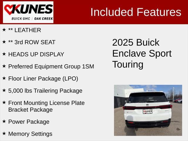 new 2025 Buick Enclave car, priced at $53,808