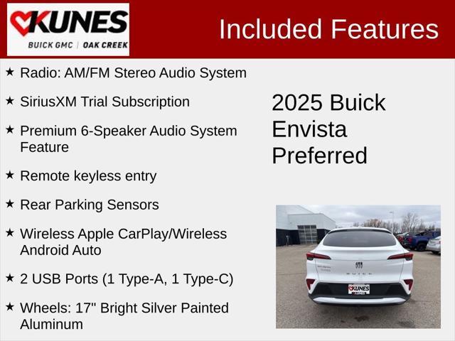 new 2025 Buick Envista car, priced at $24,795