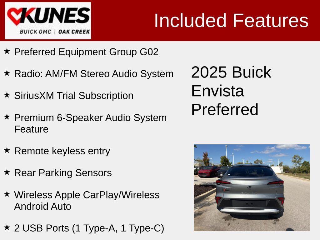 new 2025 Buick Envista car, priced at $23,926
