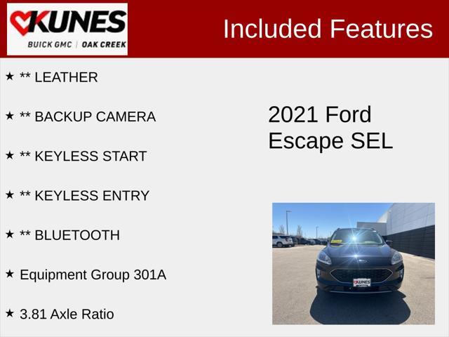 used 2021 Ford Escape car, priced at $17,545