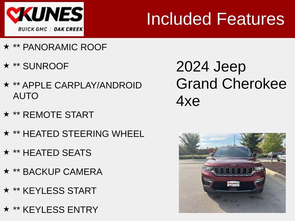 used 2024 Jeep Grand Cherokee 4xe car, priced at $26,965