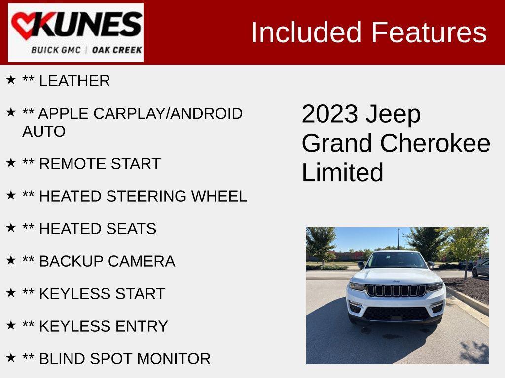 used 2023 Jeep Grand Cherokee car, priced at $27,216