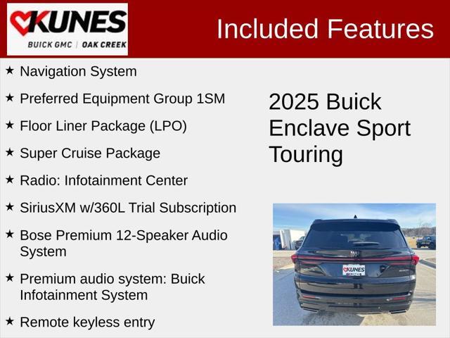 new 2025 Buick Enclave car, priced at $53,717