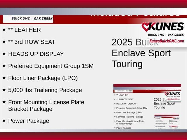 new 2025 Buick Enclave car, priced at $54,427