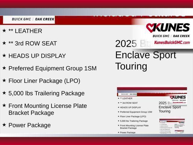 new 2025 Buick Enclave car, priced at $54,427