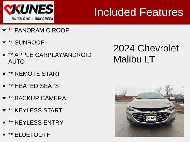 used 2024 Chevrolet Malibu car, priced at $20,721