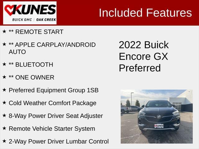 used 2022 Buick Encore GX car, priced at $21,199